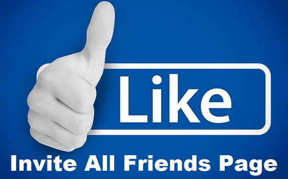 Facebook invite all friends page